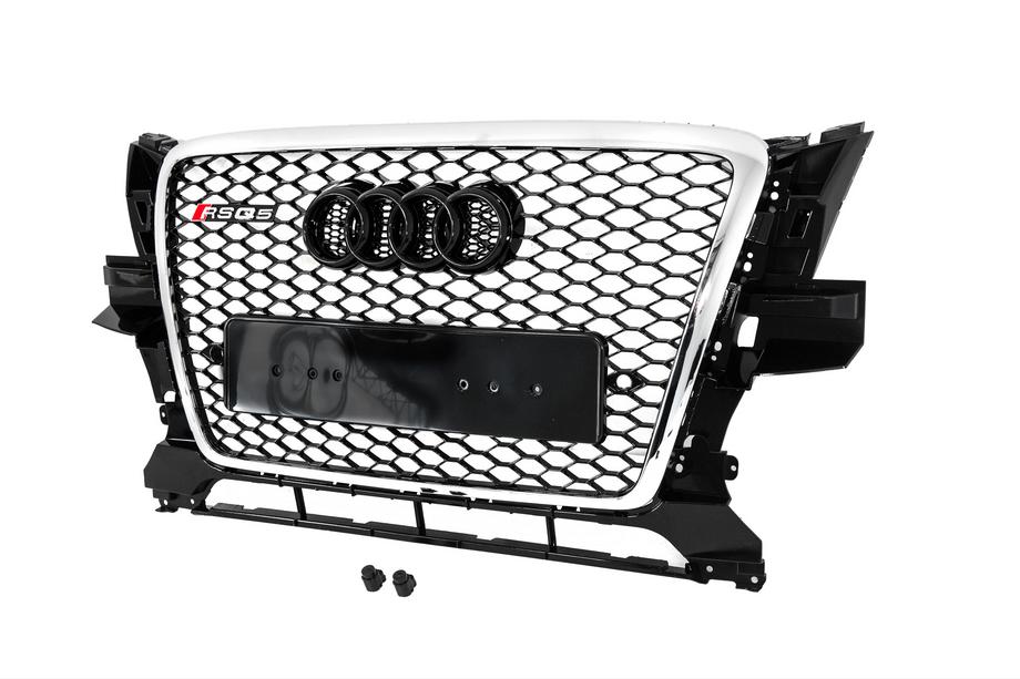 Audi Q5 2008-2017 Calandre avant RSQ-Style (2008-2012, noir avec chrome) Photo 2