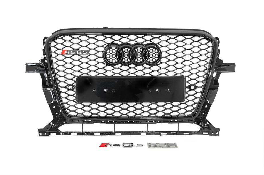 Audi Q5 2008-2017 Calandre avant RSQ-Style avec logo Quattro (2012-2017, noir) Image