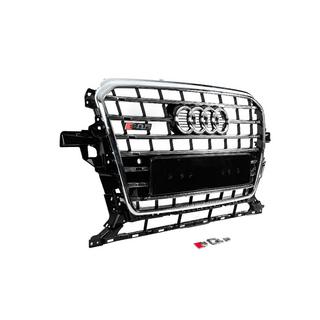 Calandre avant SQ-Style (2012-2017, noire avec chrome) Audi Q5 2008-2017 photo 3