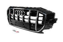 Audi Q8 2018- Calandre Avant SQ-Style (2018-2023, noir avec chrome) photo 2