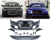 Audi A6 C7 2011-2017 Pare-chocs avant avec calandre noire RS6-Style (2014–2017) photo 2