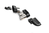 Audi A6 C8 2018–2025 Diffuseur arrière avec embouts d’échappement S-Style Silver (pour S / S-Line) photo 10