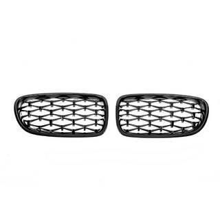 Calandre Double Nieren Diamond Black (Noir Brillant) BMW 5 Series F10/F11 2010–2016 photo 4