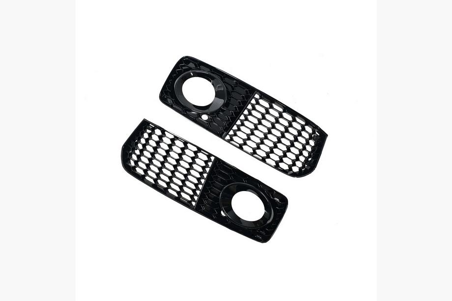 Audi A5 2007-2015 Grilles de feux antibrouillard RS-Style (pour S-Line, 2007-2011, 2 pcs, Noir) Image