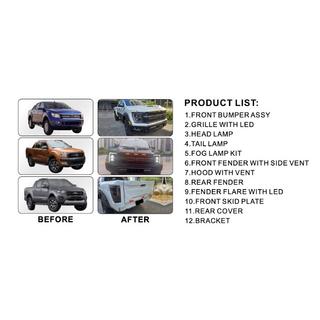 Kit Carrosserie (Design F150 Raptor 2023) Ford Ranger 2011–2022 photo 3