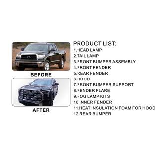 Kit de Mise a Jour Facelift 2024 (Ensemble Complet) Toyota Tundra 2007-2021 photo 2