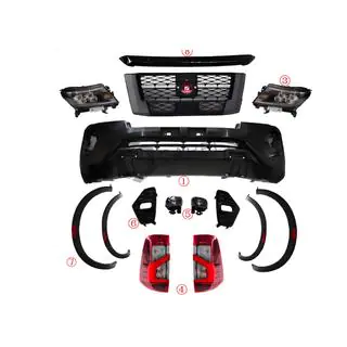 Kit de mise à niveau Facelift vers 2021 (pour 2015-2020) Nissan Navara/NP300 2016- photo 4