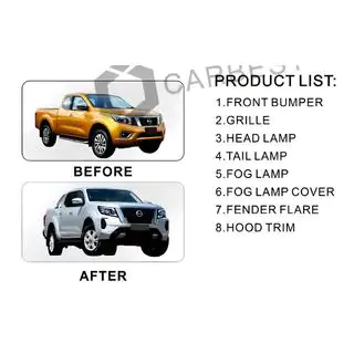 Kit de mise à niveau Facelift vers 2021 (pour 2015-2020) Nissan Navara/NP300 2016- photo 3