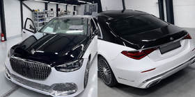 Mercedes S-class W221 2005-2013 Kit restylage vers W223 Maybach (avec poignées de porte et inserts) photo 2