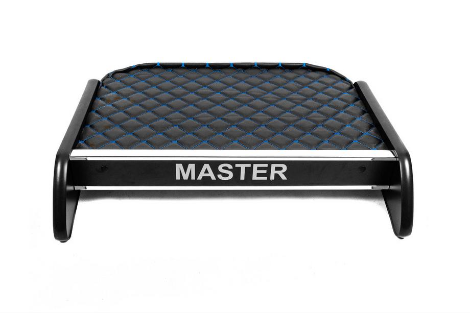 Renault Master 2011-2023 Tablette de tableau de bord (Noir avec surpiqûre bleue) Image