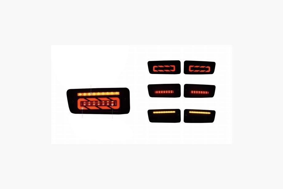 Nissan Patrol Y61 1997-2011 Feux arrière LED Smoke Black (1999-2005, 2 pcs) Photo 1