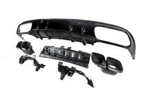 Mercedes C-class W205 2014-2021 Diffuseur arrière avec embouts Black (pour Coupe design AMG63) photo 4