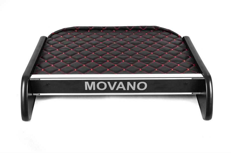 Opel Movano 2010-2021 Tablette de tableau de bord (Noir avec surpiqûre rouge) Image