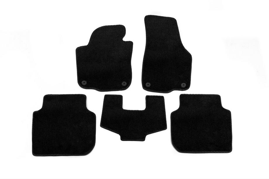 Volkswagen Passat B8 2015-2023 Tapis de sol textile Premium (USA, noir) Image