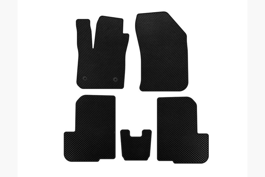 Dacia Lodgy 2012-2022 Tapis de sol EVA (2 Rangées, 7 Places, Noir) Image