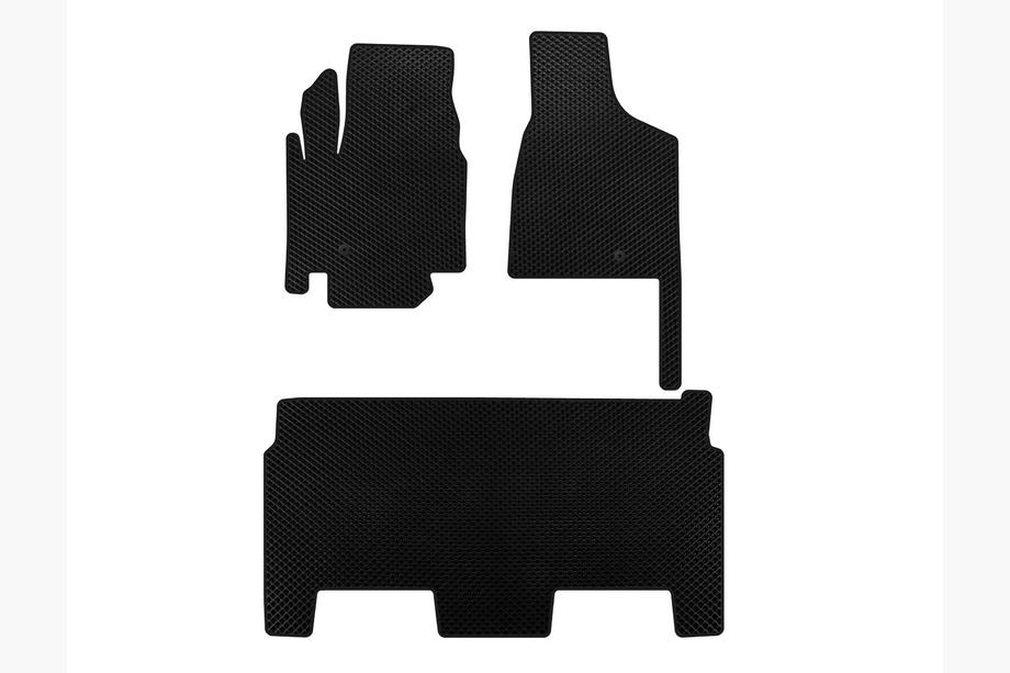 Dodge Grand Caravan V 2008-2020 Tapis EVA (2008-2020, 2 Rangées, 8 Places/Équipement SXT, Noir) Image