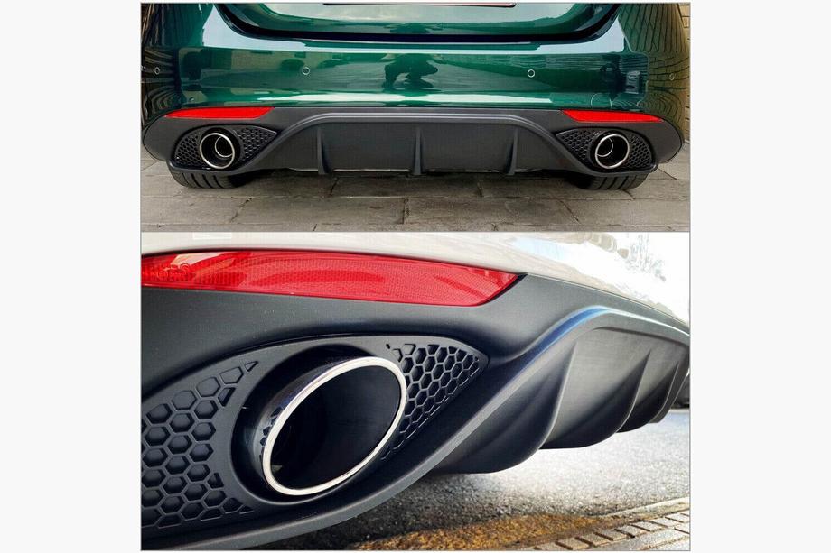 Alfa Romeo Giulia 2016-2022 Diffuseur de pare-chocs arrière Lip Carbon V2 (Carbone) Photo 7