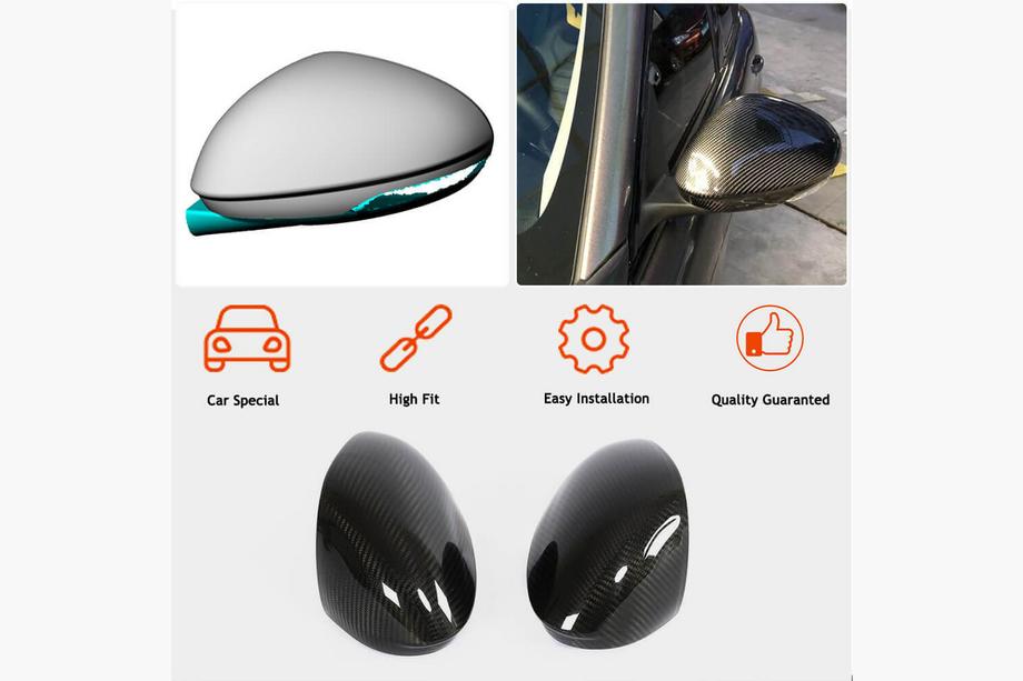 Alfa Romeo Giulia 2016-2022 Coques de Rétroviseurs (Dry Carbon) Photo 9