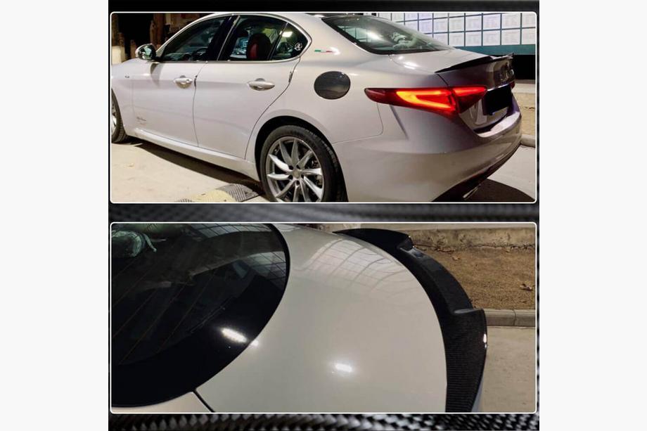 Alfa Romeo Giulia 2016-2022 Aileron V2 (fibre de verre) Photo 1