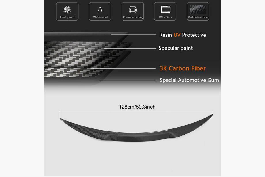 Alfa Romeo Giulia 2016-2022 Aileron V2 (fibre de verre) Photo 9