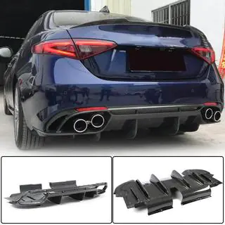 Diffuseur de pare-chocs arrière V1 (pour Base, Carbone) Alfa Romeo Giulia 2016-2022 photo 1