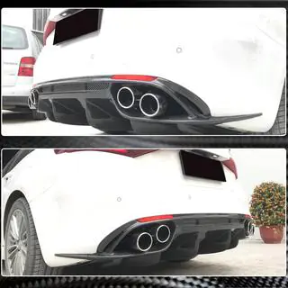Diffuseur de pare-chocs arrière V1 (pour Base, Carbone) Alfa Romeo Giulia 2016-2022 photo 3