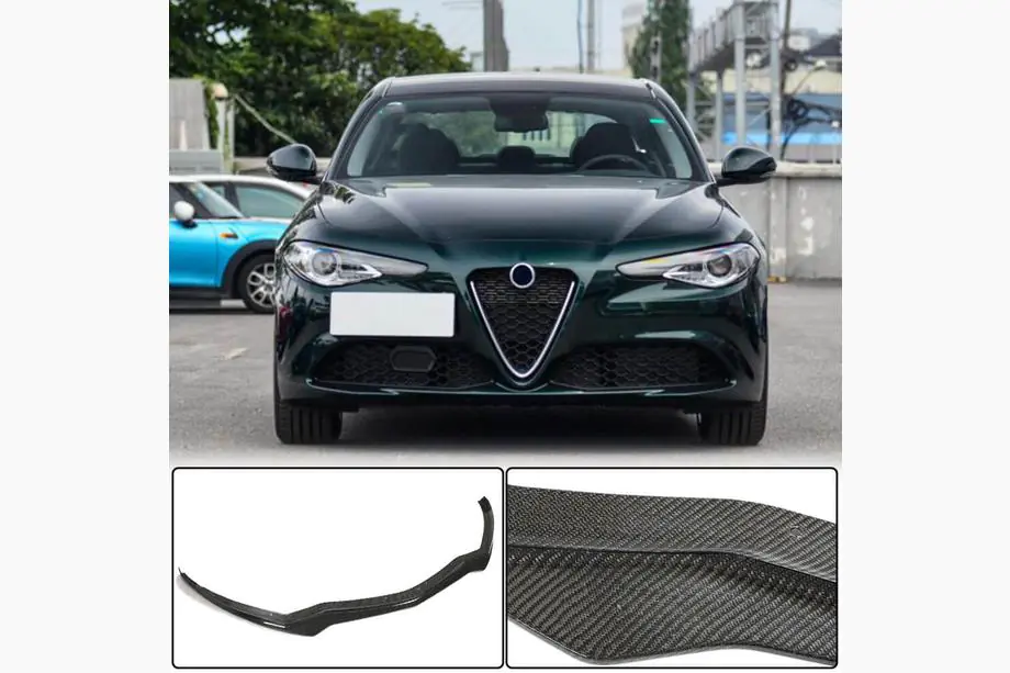 Alfa Romeo Giulia 2016-2022 Extension de pare-chocs avant Lip V1 (pour Base, Carbone) Image