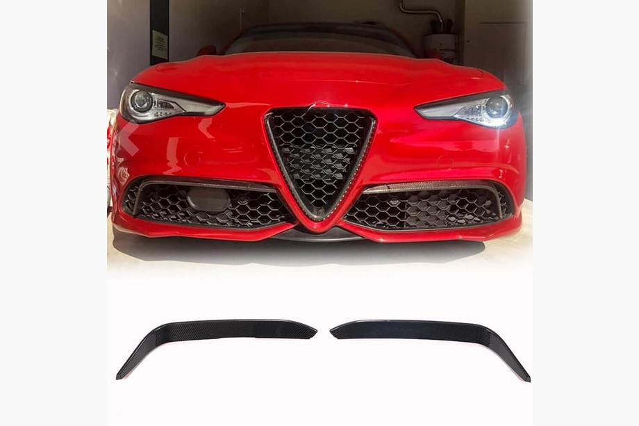 Alfa Romeo Giulia 2016-2022 Caches de Phares Antibrouillard (pour Sport, Carbone) Image