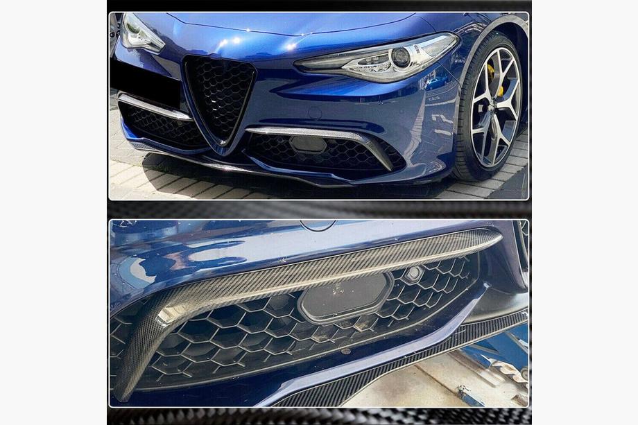 Alfa Romeo Giulia 2016-2022 Caches de Phares Antibrouillard (pour Sport, Plastique) Photo 5