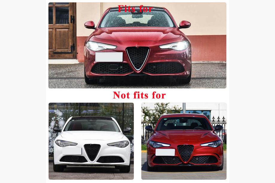 Alfa Romeo Giulia 2016-2022 Caches de Phares Antibrouillard (pour Sport, Plastique) Photo 8