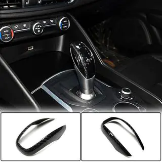 Couvre Pommeau de Vitesse (Dry Carbon) Alfa Romeo Giulia 2016-2022 photo 2