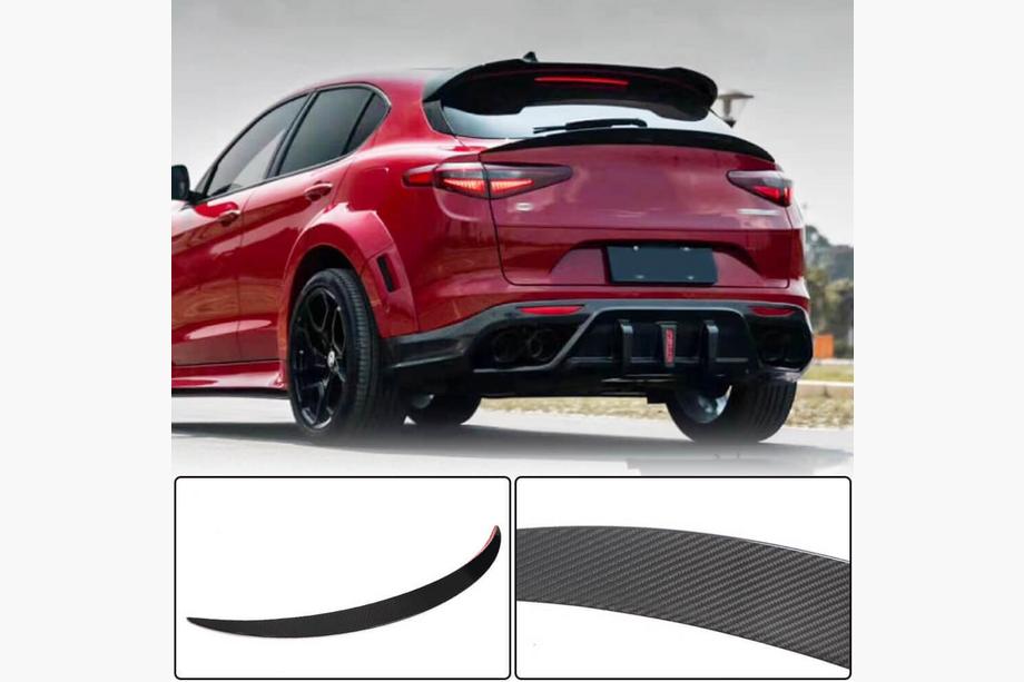 Alfa Romeo Stelvio 2016- Spoiler inférieur V3 (2017-2023, Carbone sec) Image