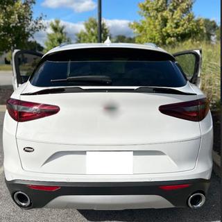 Spoiler inférieur V2 (2017-2023, Carbone sec) Alfa Romeo Stelvio 2016- photo 2