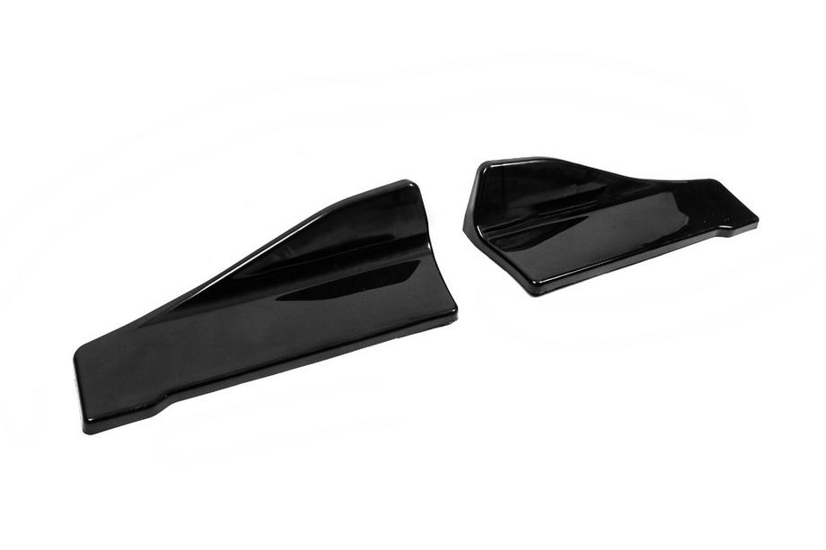 Extensions universelles Flap pour pare-chocs arrière Type-C (2 pcs, noir brillant, plastique ABS) Photo 3