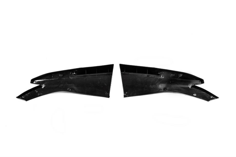 Extensions universelles Flap pour pare-chocs arrière Type-D (2 pcs, noir brillant, plastique ABS) Photo 10