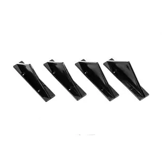 Diffuseur Arrière Universel Type-F (4pcs, Noir Brillant, Plastique ABS) photo 1