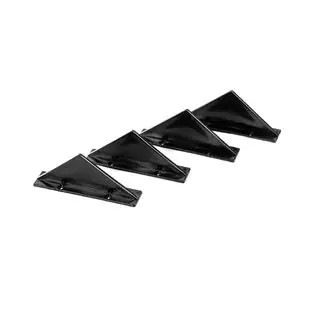 Diffuseur Arrière Universel Type-F (4pcs, Noir Brillant, Plastique ABS) photo 3