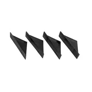 Diffuseur Arrière Universel Type-F (4pcs, Noir Brillant, Plastique ABS) photo 4