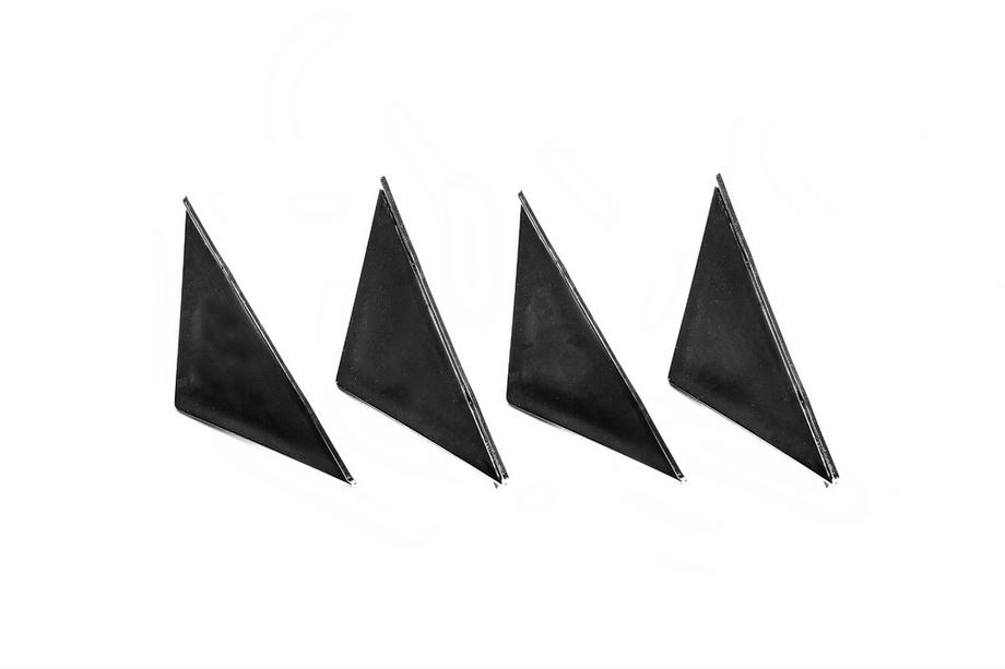 Diffuseur Arrière Universel Type-F (4pcs, Noir Brillant, Plastique ABS) Photo 5