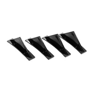 Diffuseur Arrière Universel Type-G (4pcs, Noir Brillant, Plastique ABS) photo 1