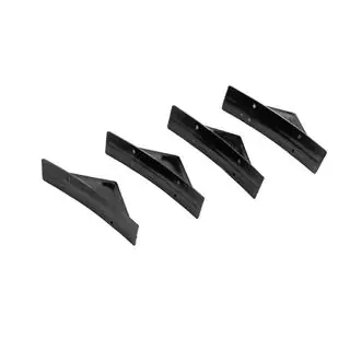 Diffuseur Arrière Universel Type-G (4pcs, Noir Brillant, Plastique ABS) photo 4