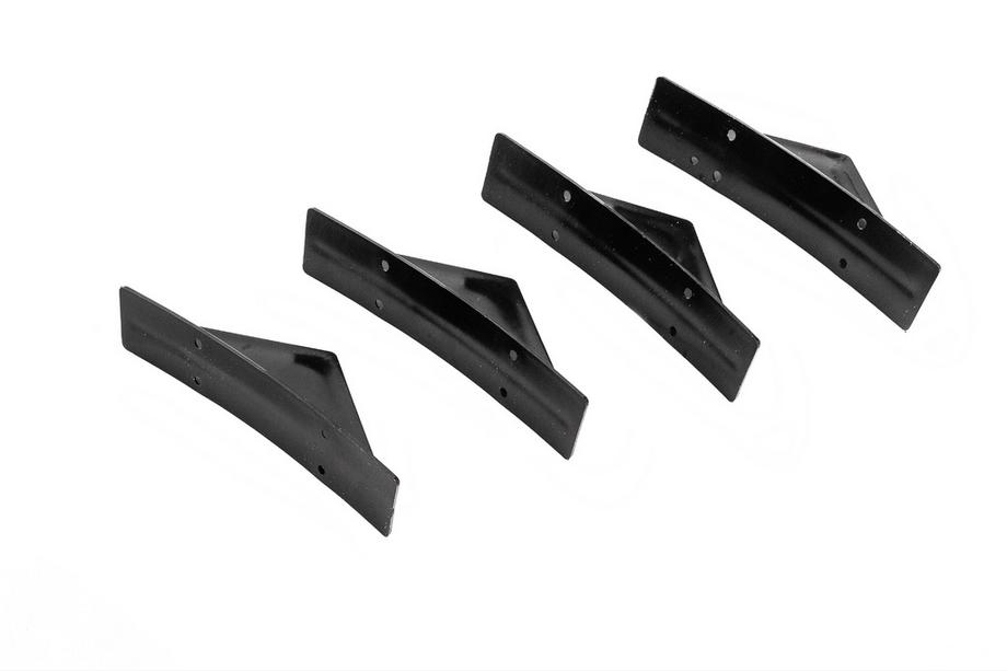 Diffuseur Arrière Universel Type-G (4pcs, Noir Brillant, Plastique ABS) Photo 4