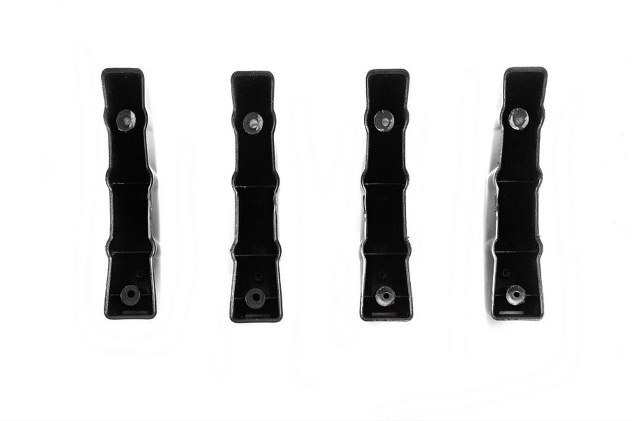 Diffuseur Arrière Universel Type-D (4pcs, Noir Brillant, Plastique ABS) Photo 7