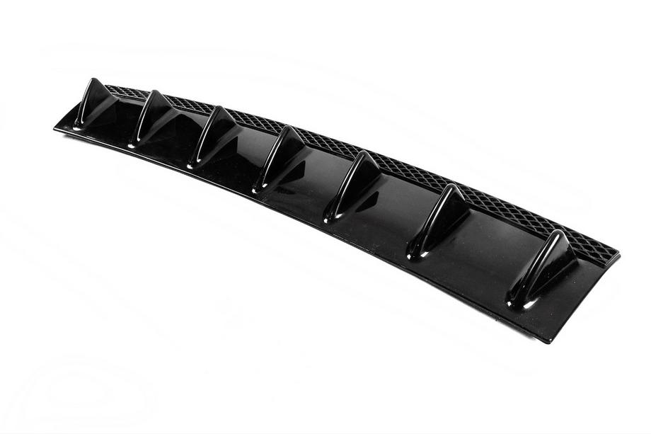 Diffuseur Arrière Universel Type-A (1pc, Noir Brillant, Plastique ABS) Photo 6