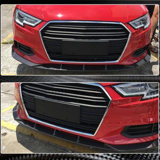 Lame de pare-chocs avant Lip V1 (pour Base 2017-2020 Sedan, Carbone) photo 4