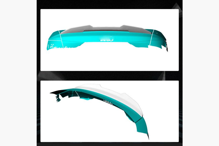 Audi A3 2012-2020 Spoiler V10 (pour berline, carbone) Photo 2