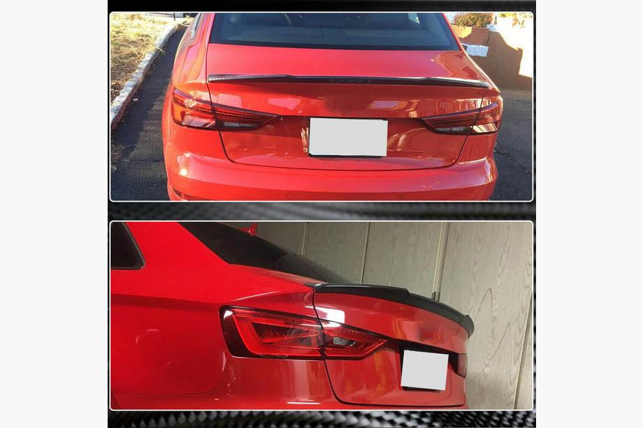 Audi A3 2012-2020 Aileron de coffre arrière (FRP) Photo 6