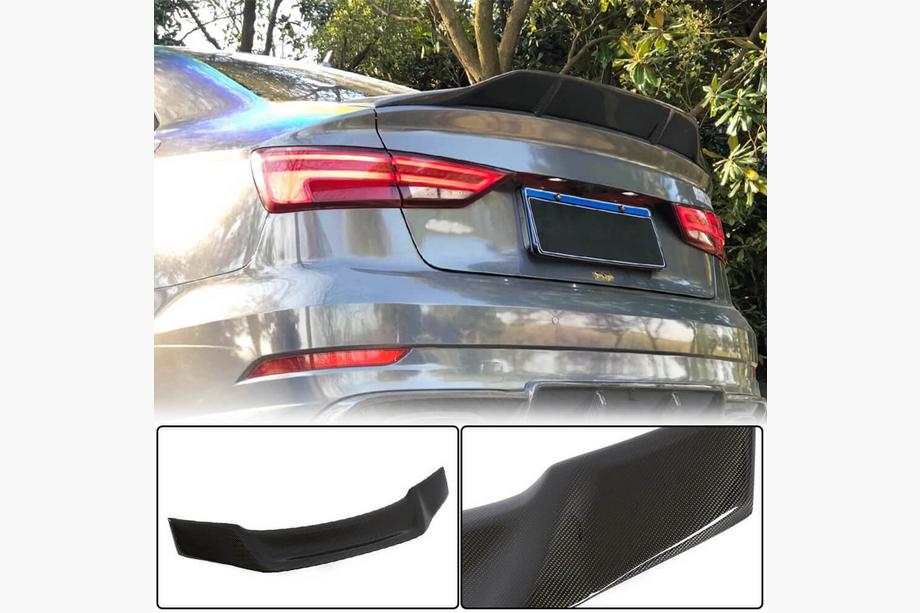 Audi A3 2012-2020 Aileron de coffre arrière (FRP) Photo 2