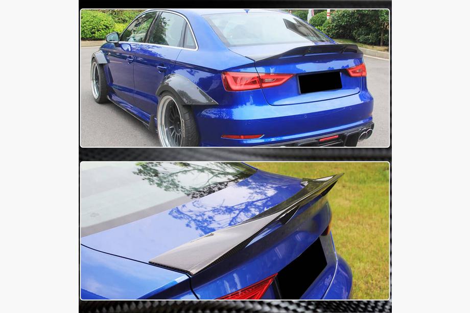Audi A3 2012-2020 Aileron de coffre arrière (FRP) Photo 4