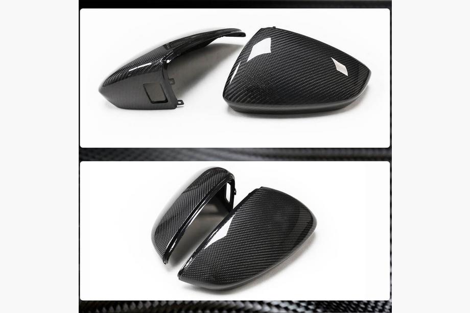 Audi A3 2020- Coques de Rétroviseurs LHD (Carbone) V3 Photo 3